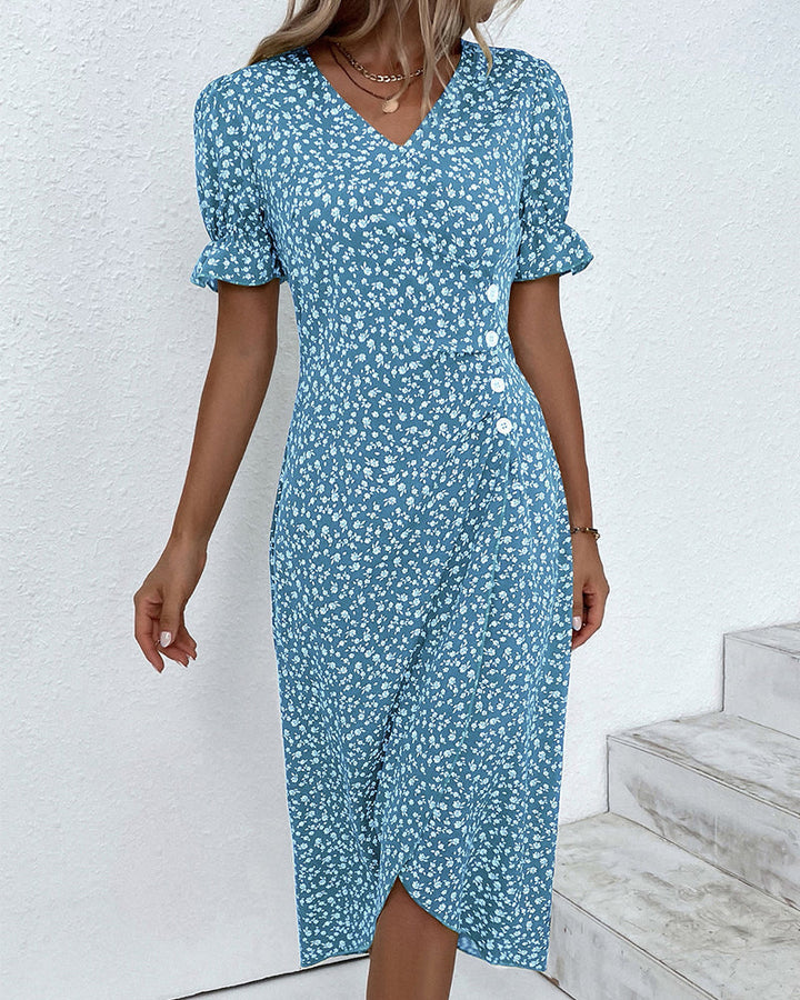 Paloma - Floral V-Neck Dress
