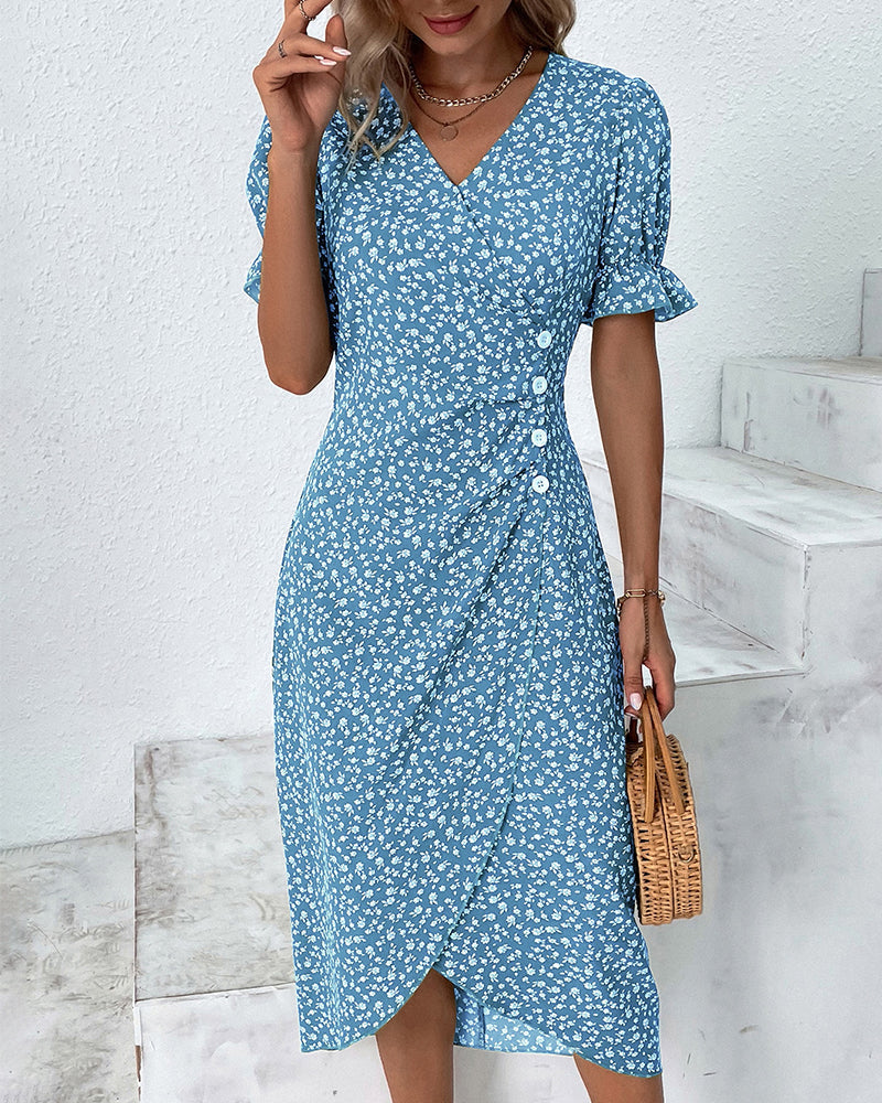 Paloma - Floral V-Neck Dress