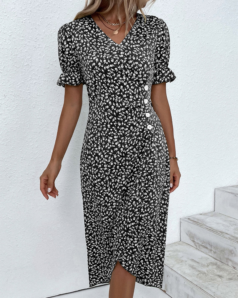 Paloma - Floral V-Neck Dress