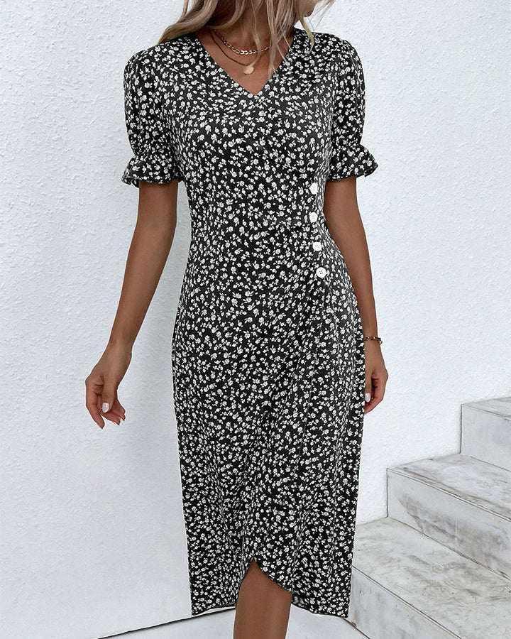 Paloma - Floral V-Neck Dress