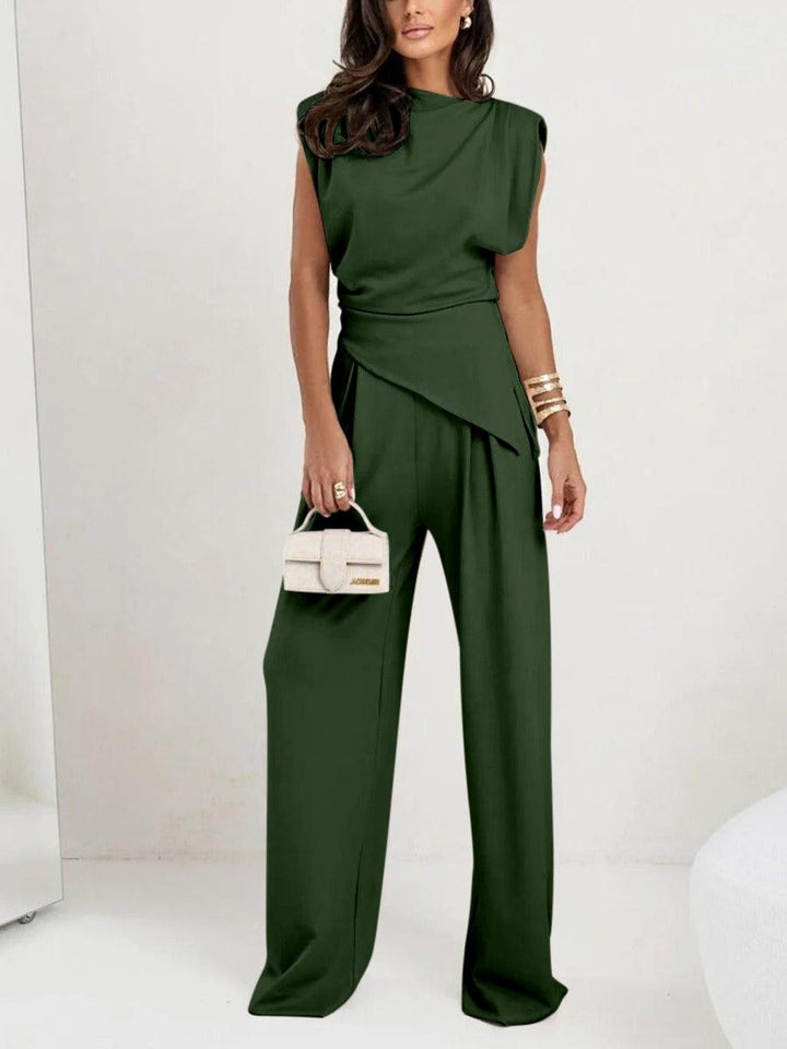 Sofia Sleeveless Casual Two-Piece Set