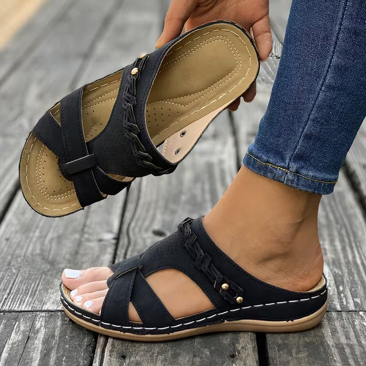 Nancy | Orthopedic Comfort Slide Sandals