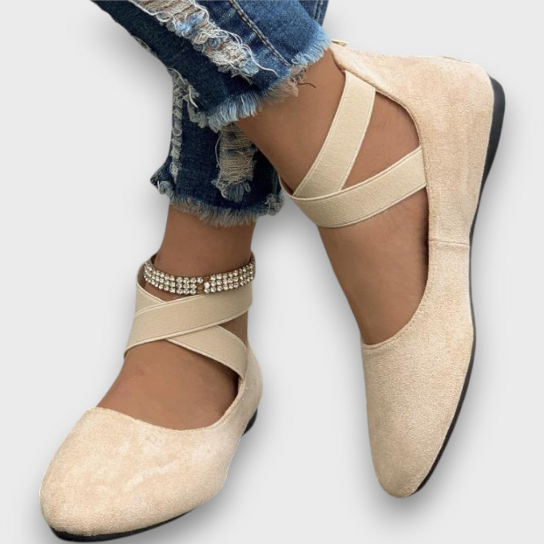 Avril - Criss-Cross Wedge Shoes