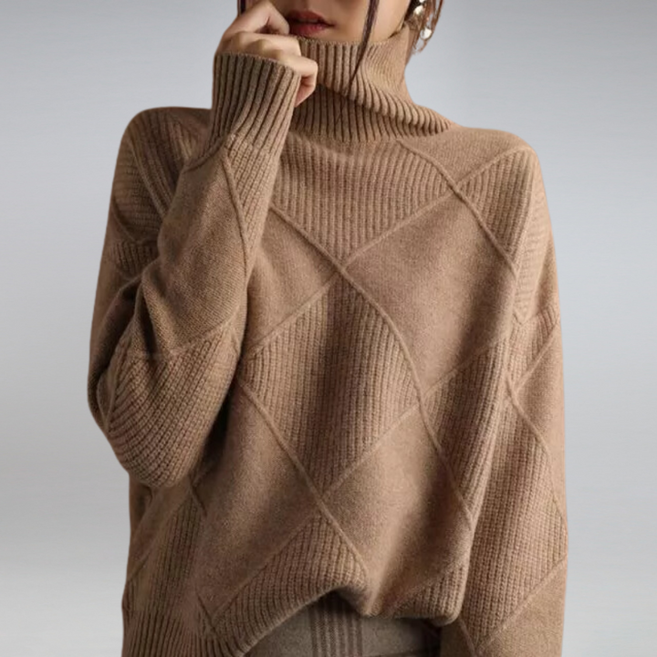 Women's Lightweight Roll Neck Sweater – Fine Knit Jumper