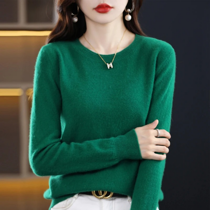 Women's Everyday Crew Neck Sweater – Soft Long Sleeve Knit Pullover