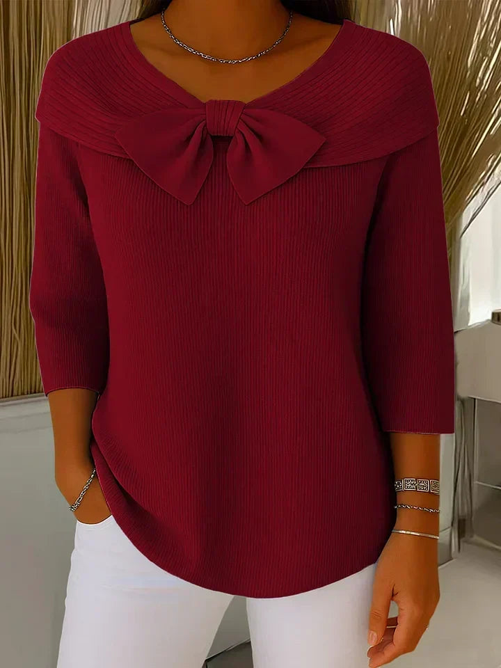 Neeko | Women's Bow Collar Sweater