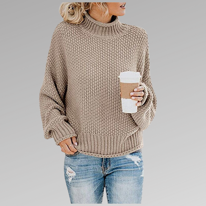 Valerianne | Women's Chunky Knit Turtleneck Sweater