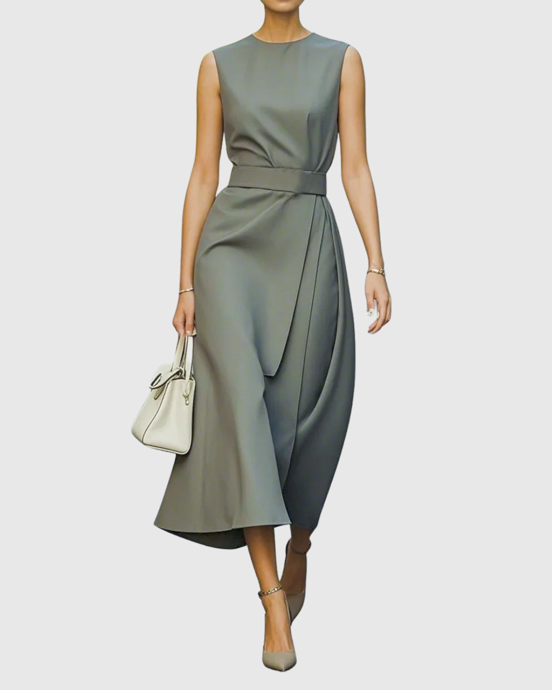 Aubrielle™ | Elegant Round Neck Dress