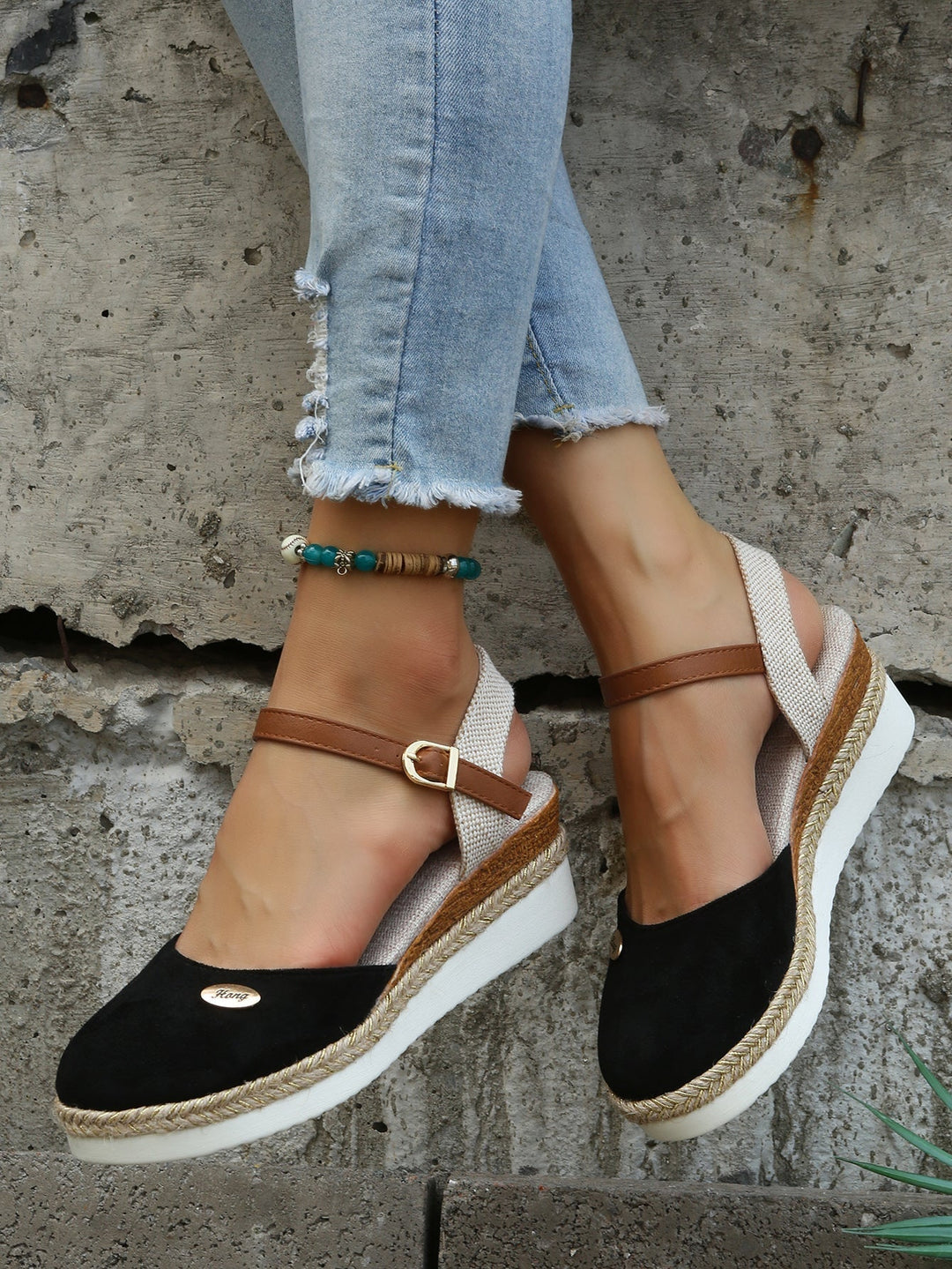 Ruby | Platform Ankle Strap Espadrille Sandals for Women