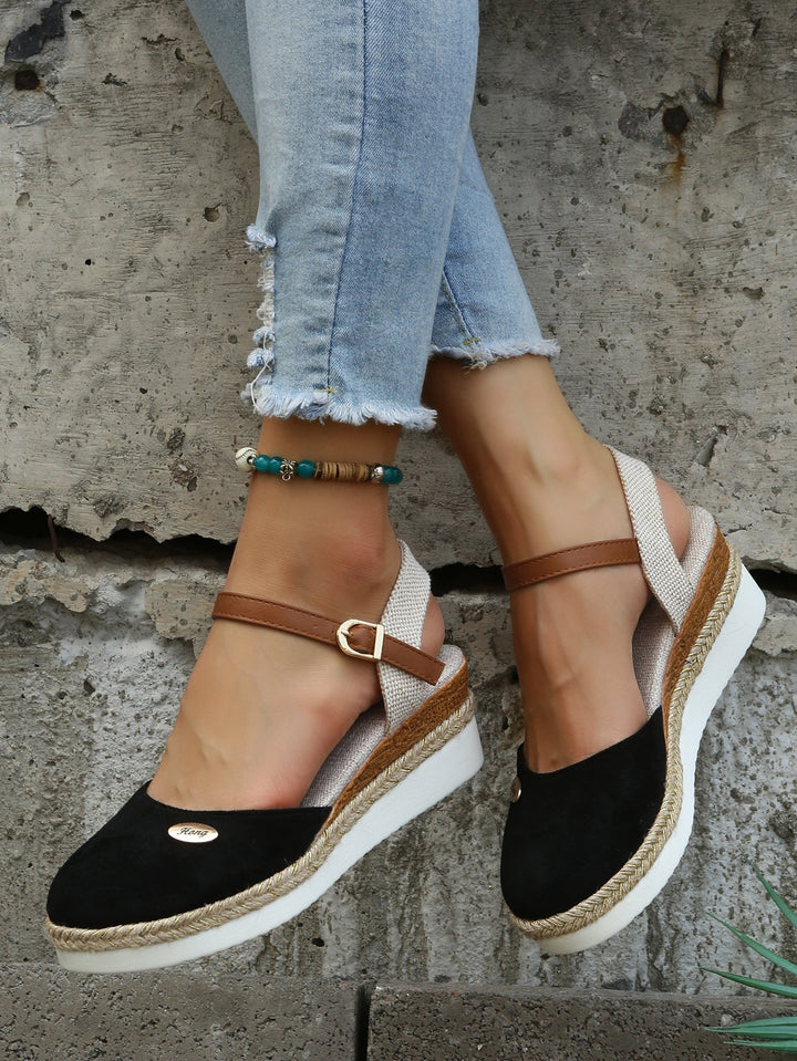 Ruby | Platform Ankle Strap Espadrille Sandals for Women