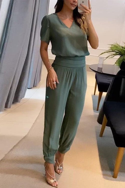 Sofia V-Neck Two-Piece Set