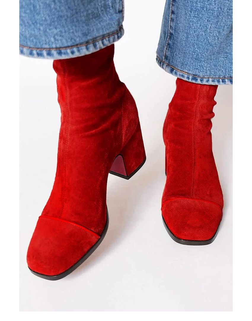 Women's Ankle Boots Square Toe Style