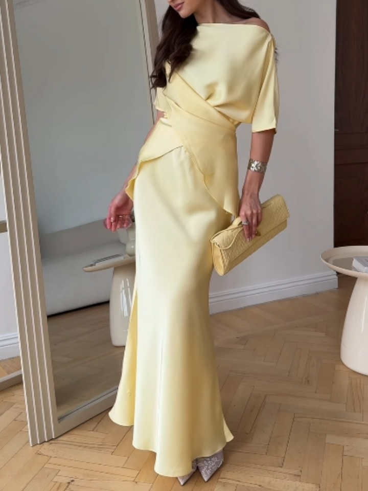 Sofia Off-Shoulder Top and Skirt Set