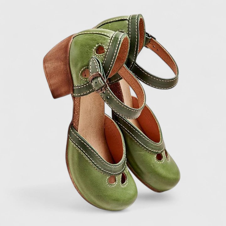 Isidora | Ankle Strap Block Heel Sandals for Women