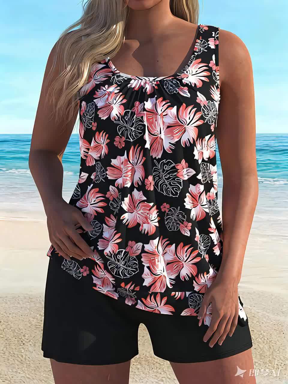 ISLA | FLORAL PRINT TANKINI SET