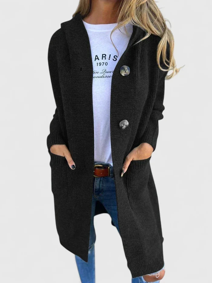 Giulyanrah | Women's Ribbed Knit Duster Cardigan, Longline Collared Button-Front – Casual Layering
