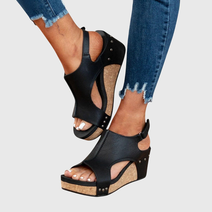 Endellion | Platform Sandals with Open Toe for Women