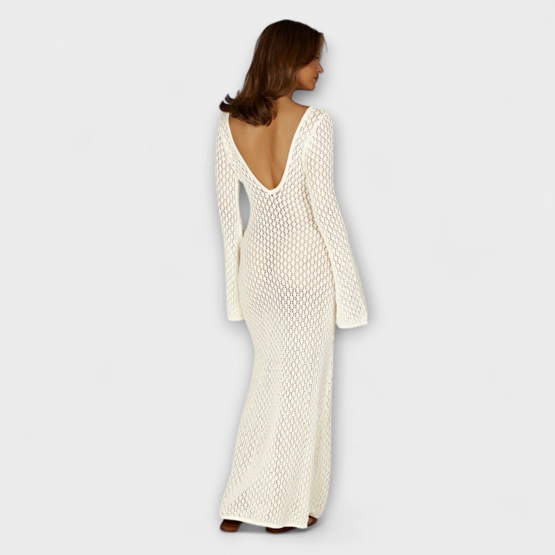Anne - White Luna Beach Dress