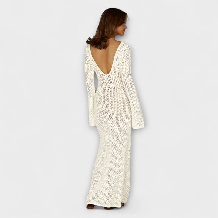 Anne - White Luna Beach Dress