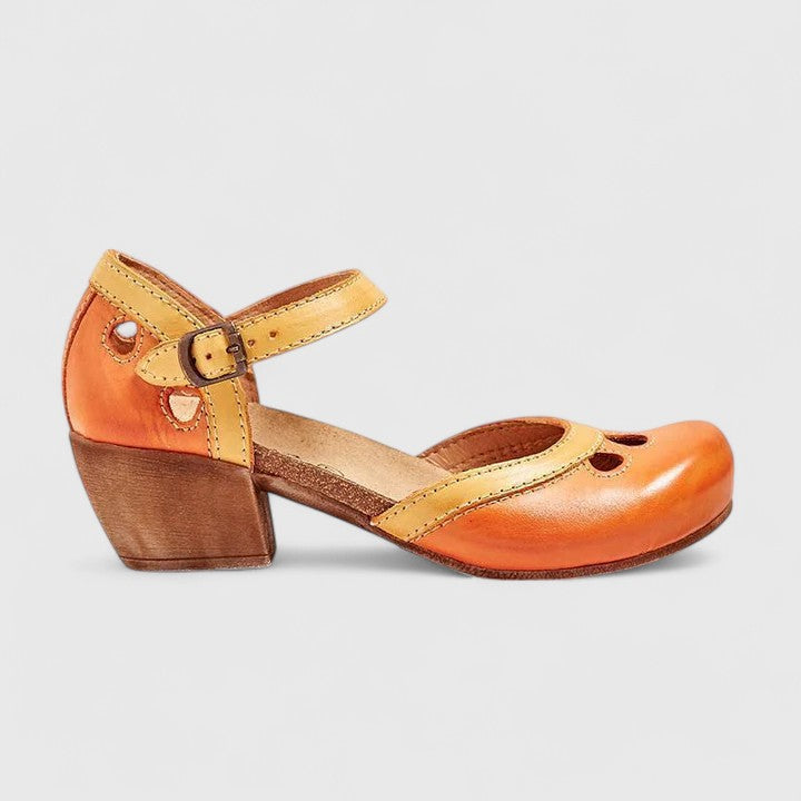 Isidora | Ankle Strap Block Heel Sandals for Women