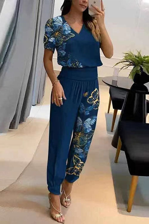 Sofia V-Neck Two-Piece Set