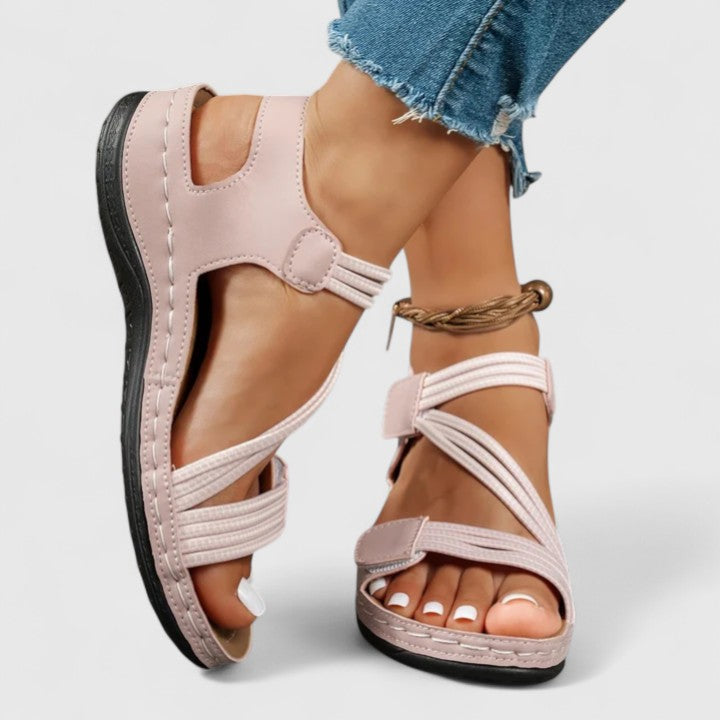 Alissa | Open Toe Ankle Strap Sandals for Women
