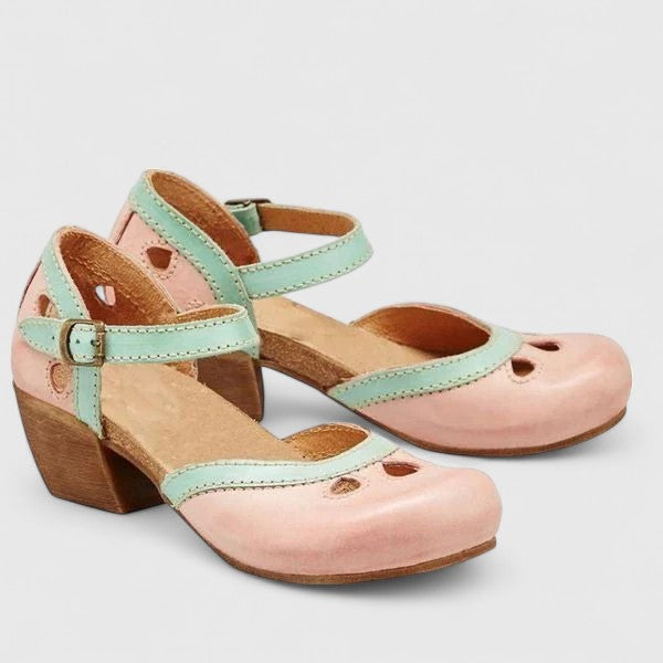Isidora | Ankle Strap Block Heel Sandals for Women