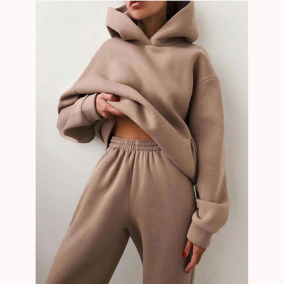 Sofia Casual Hooded Two-Piece Suit