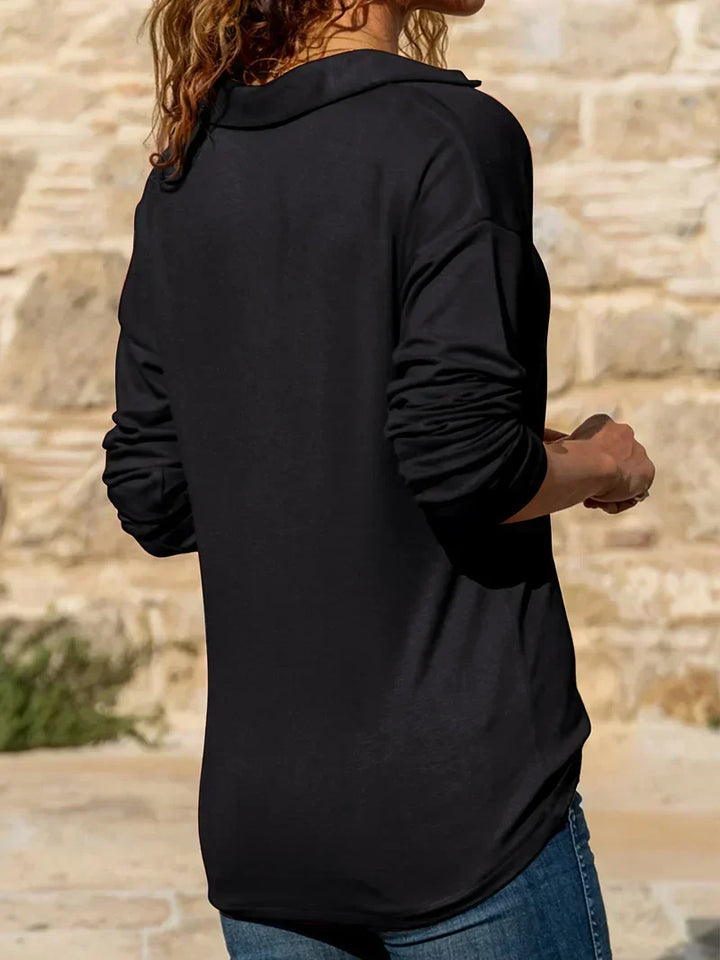 Bellamy | Women's Quarter-Zip Collared Pullover Top