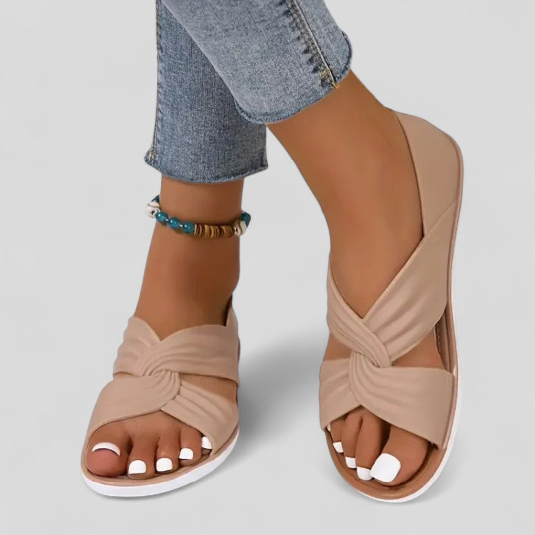 Lesley - Elegant Comfort Cross Sandals
