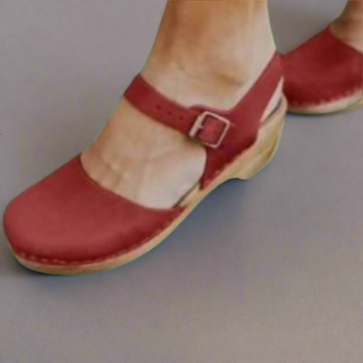 Joy | Platform Ankle Strap Clogs for Women