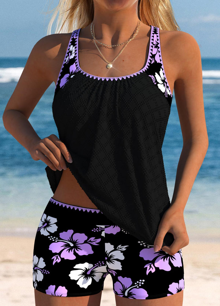 AUDREY | FLORAL PRINT TANKINI SET