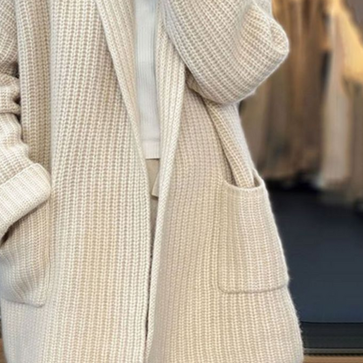 Women's Soft V-Neck Cardigan – Button Front Long Sleeve Knit Layer