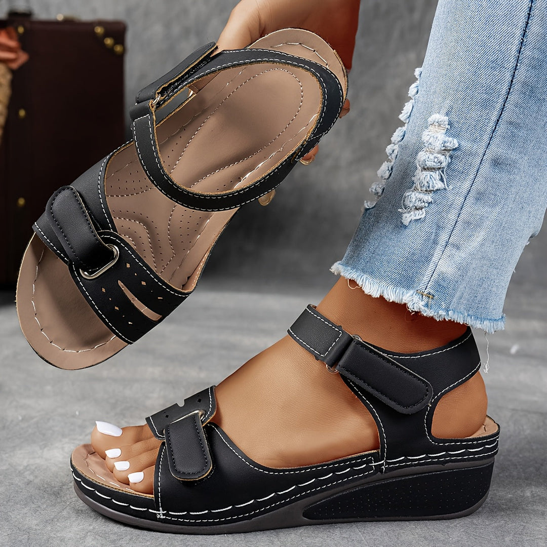 Giorgia | Platform Wedge Sandals with Open Toe for Women