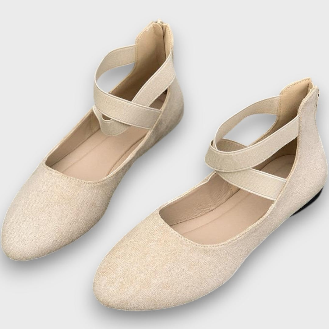 Avril - Criss-Cross Wedge Shoes