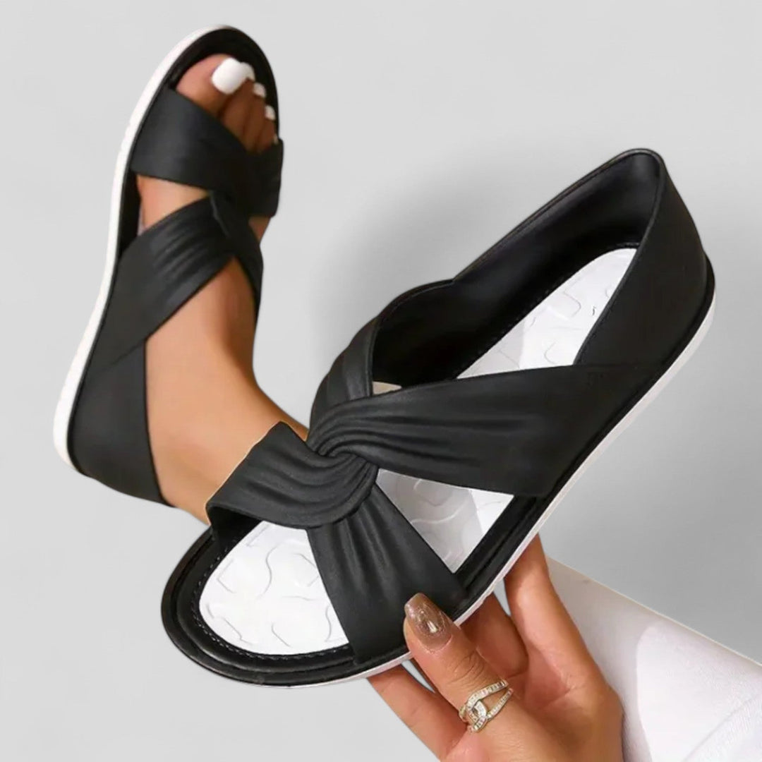 Lesley - Elegant Comfort Cross Sandals