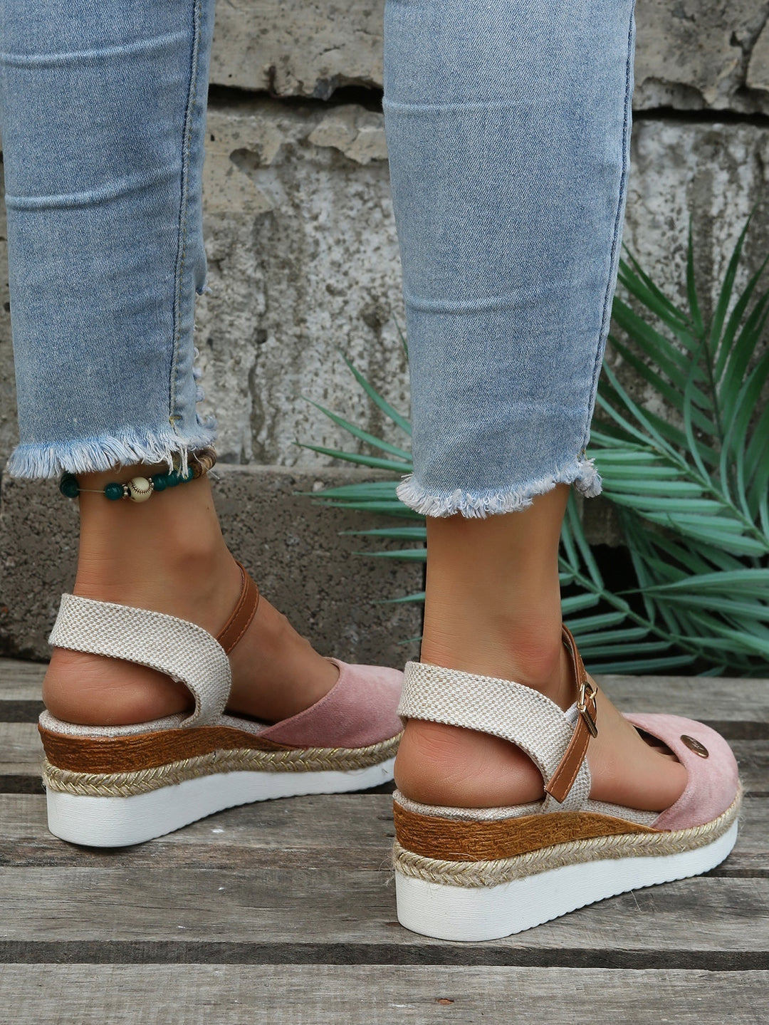 Ruby | Platform Ankle Strap Espadrille Sandals for Women