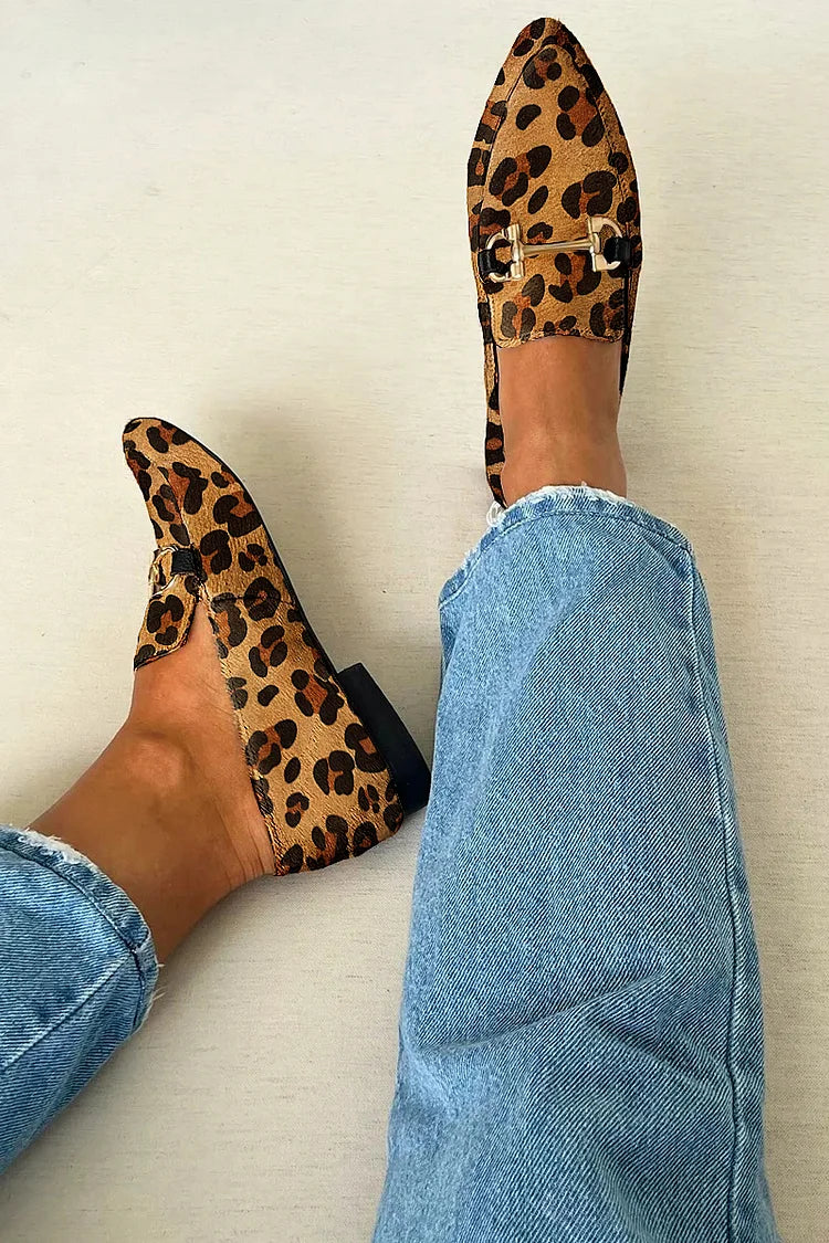 Leonora | Women's Elegant Metallic-Detail Loafers