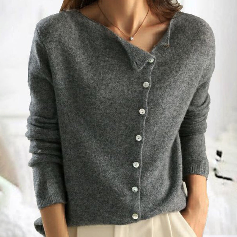Thalia | Button-Down V-Neck Cardigan for Women