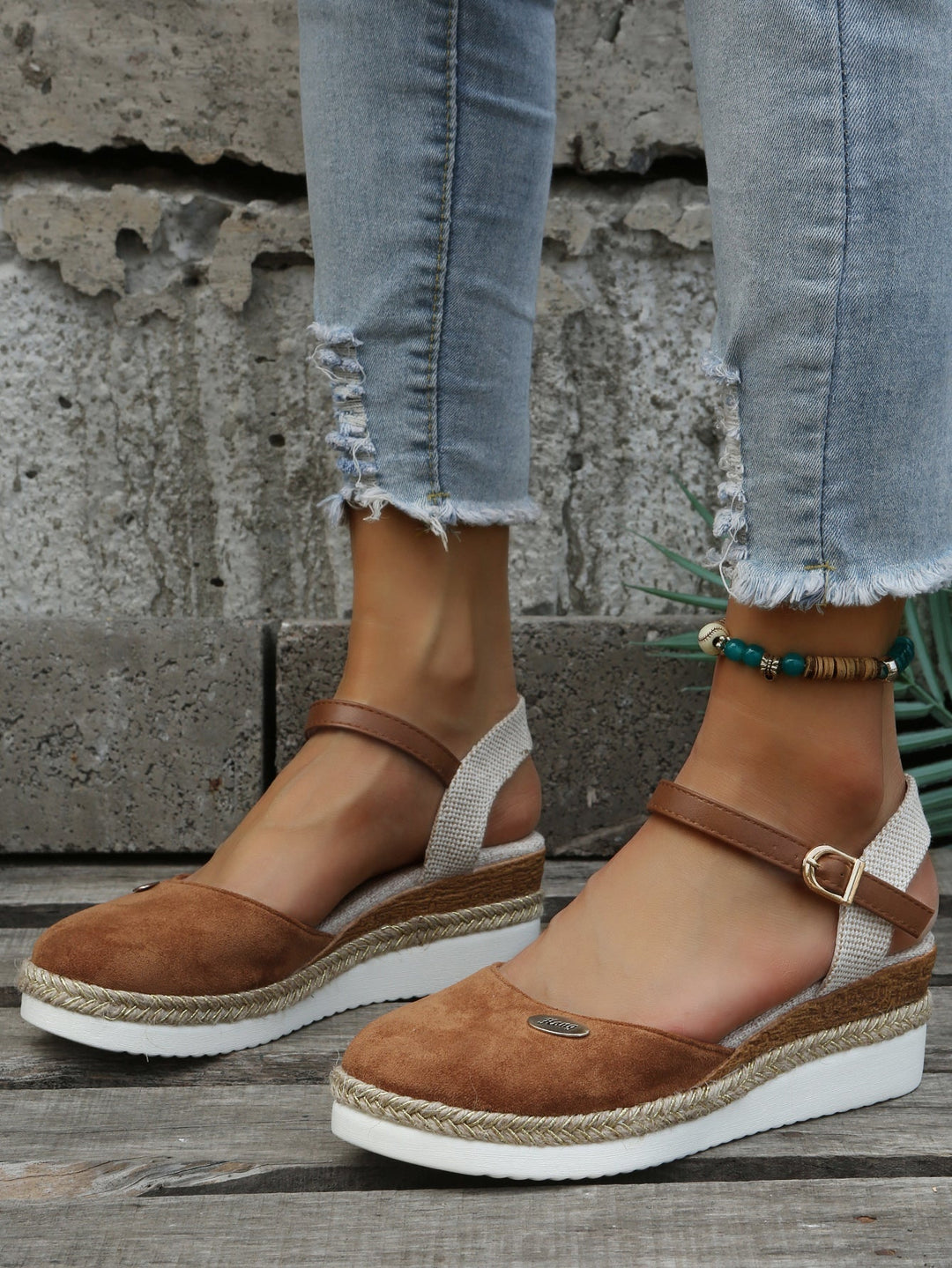 Ruby | Platform Ankle Strap Espadrille Sandals for Women