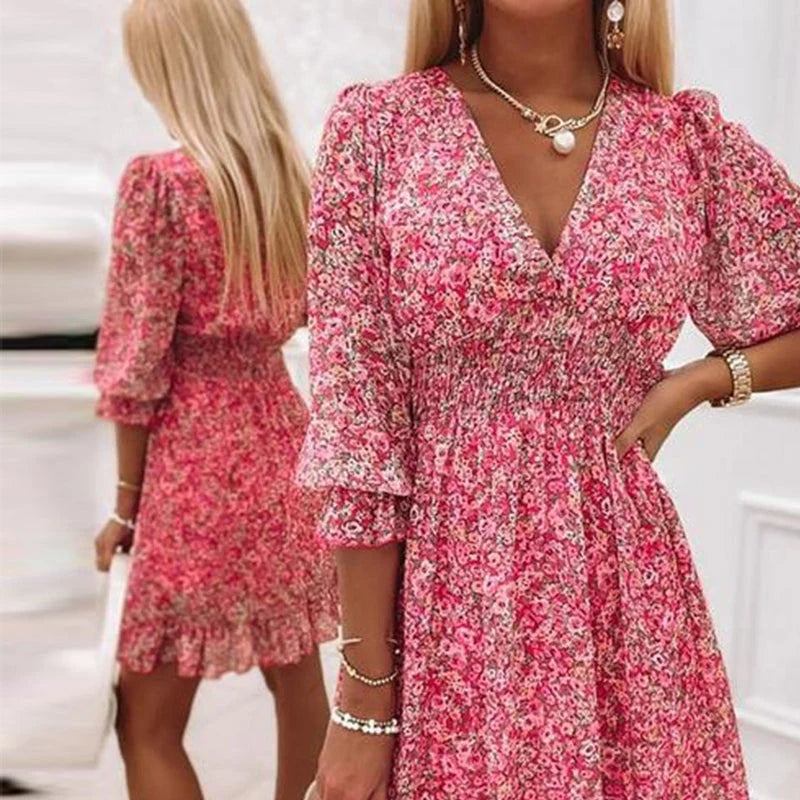 Moira - Elegant Floral Dress