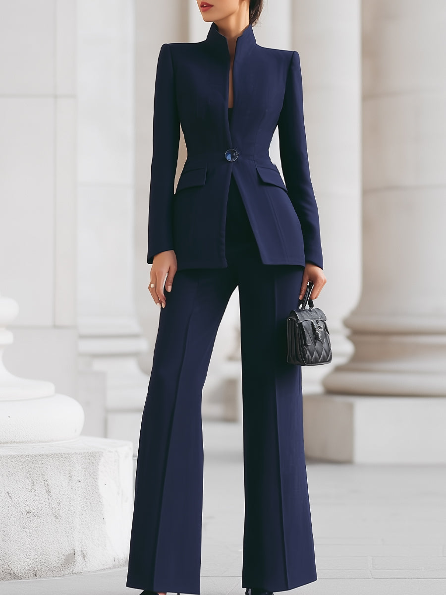 Rachael | Long Sleeve Flared Trouser Suit Set for Women