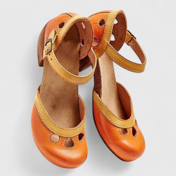 Isidora | Ankle Strap Block Heel Sandals for Women