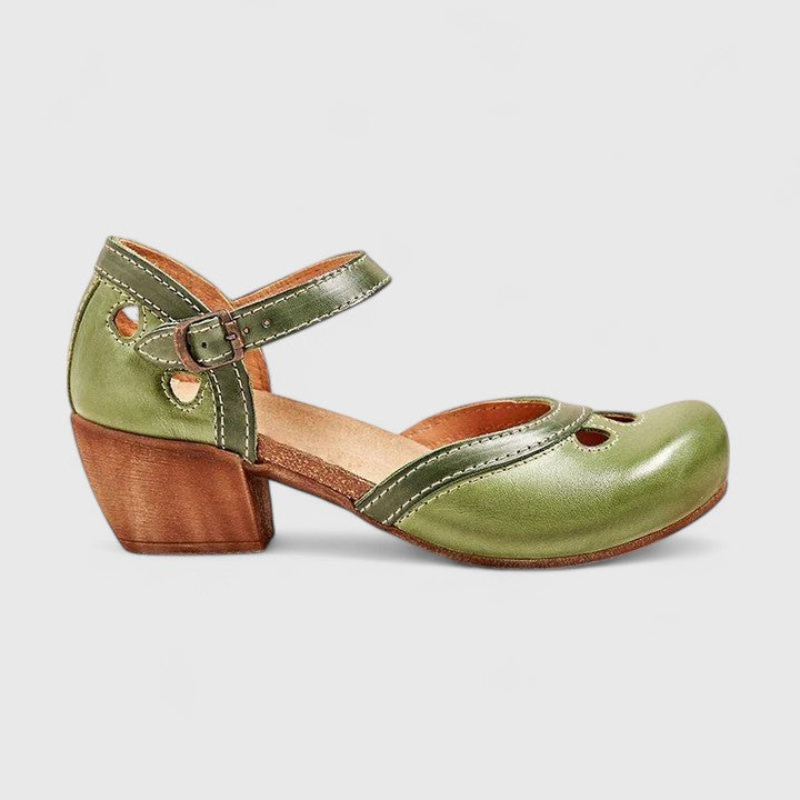 Isidora | Ankle Strap Block Heel Sandals for Women