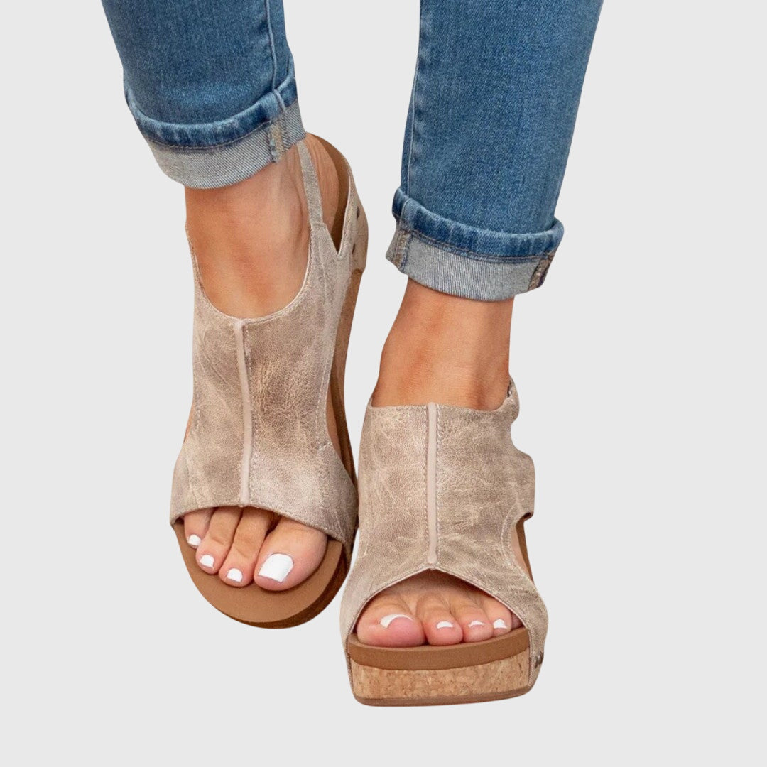 Endellion | Platform Sandals with Open Toe for Women