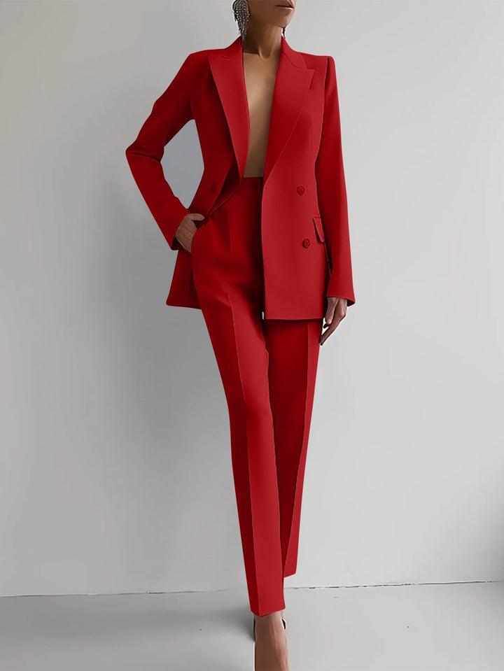 Sofia Blazer & High Waist Pants Set