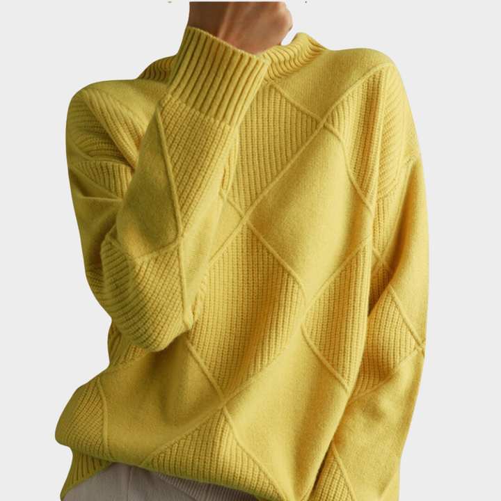 Women's Classic Turtleneck Sweater – High Neck Winter Knit Pullover