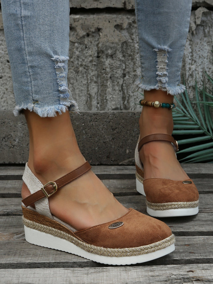 Ruby | Platform Ankle Strap Espadrille Sandals for Women