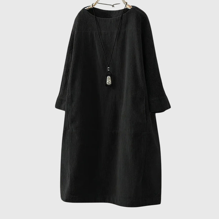 Grace | Relaxed Corduroy Midi Dress