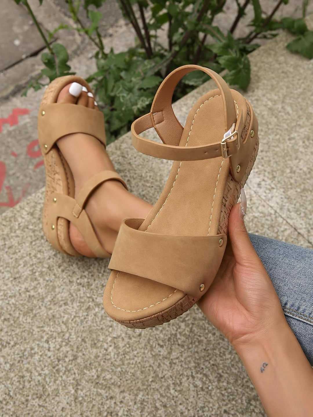 Daniela – Elegant Lift Wedge Sandals